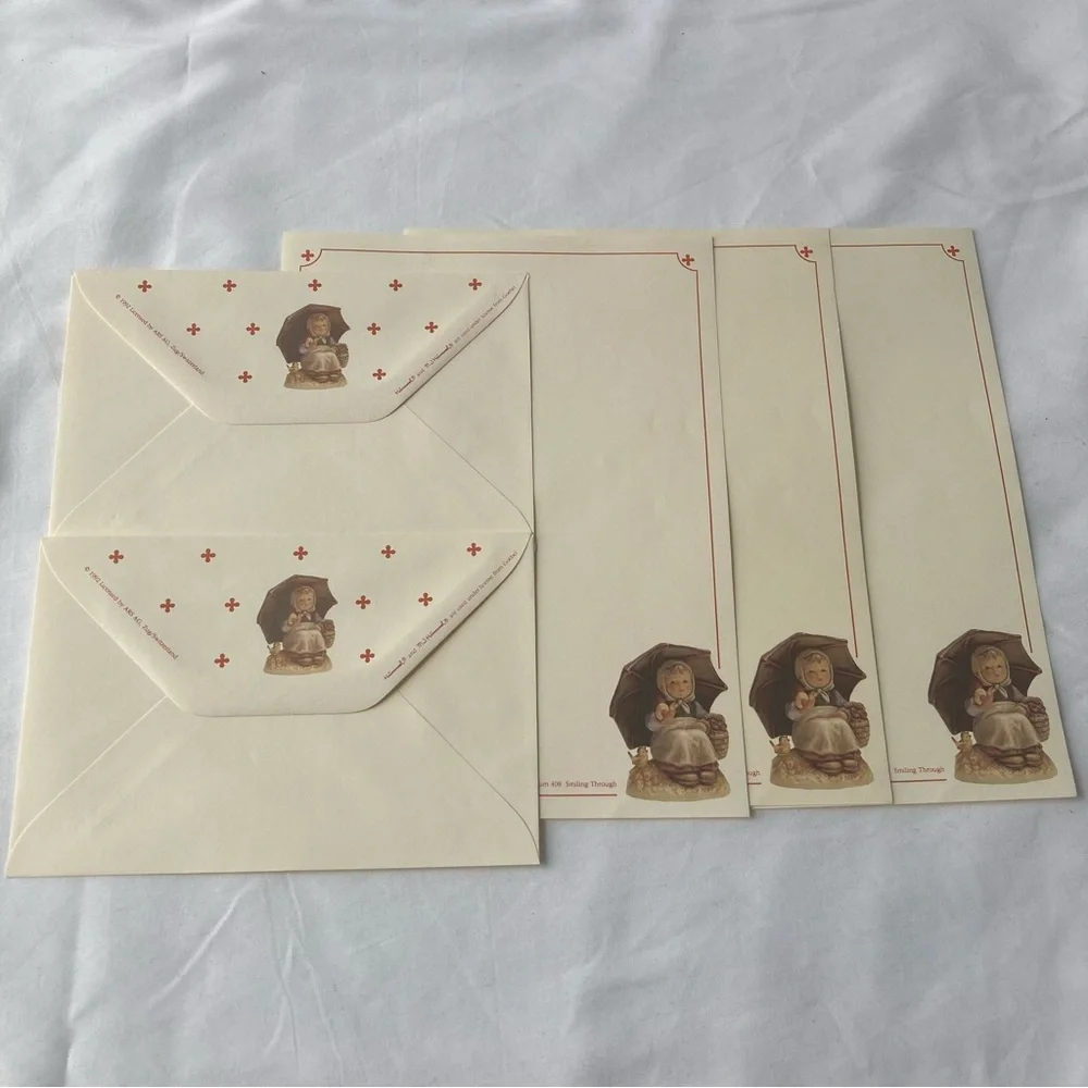 Vintage Stationery Paper Envelope Ephemera MJ Hummel Lot Junk Journal Scrapbook